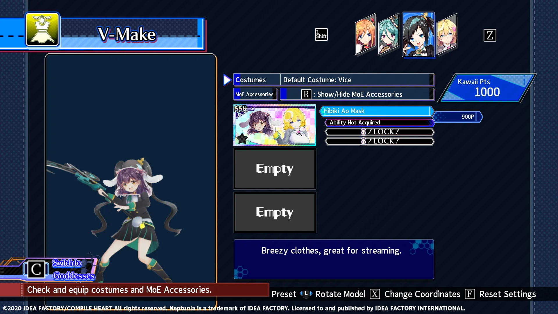 Neptunia Virtual Stars - Hibiki Ao Pack DLC - Image 4