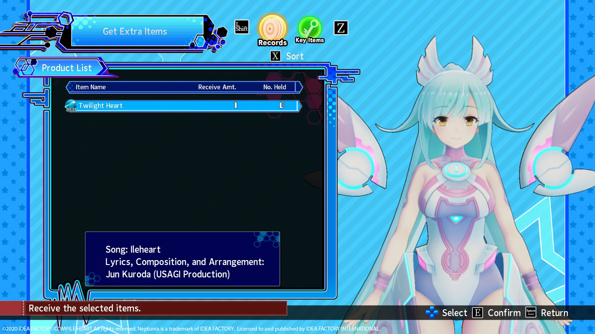 Neptunia Virtual Stars - In-game BGM Ileheart - -Twilight Heart- DLC - Image 3