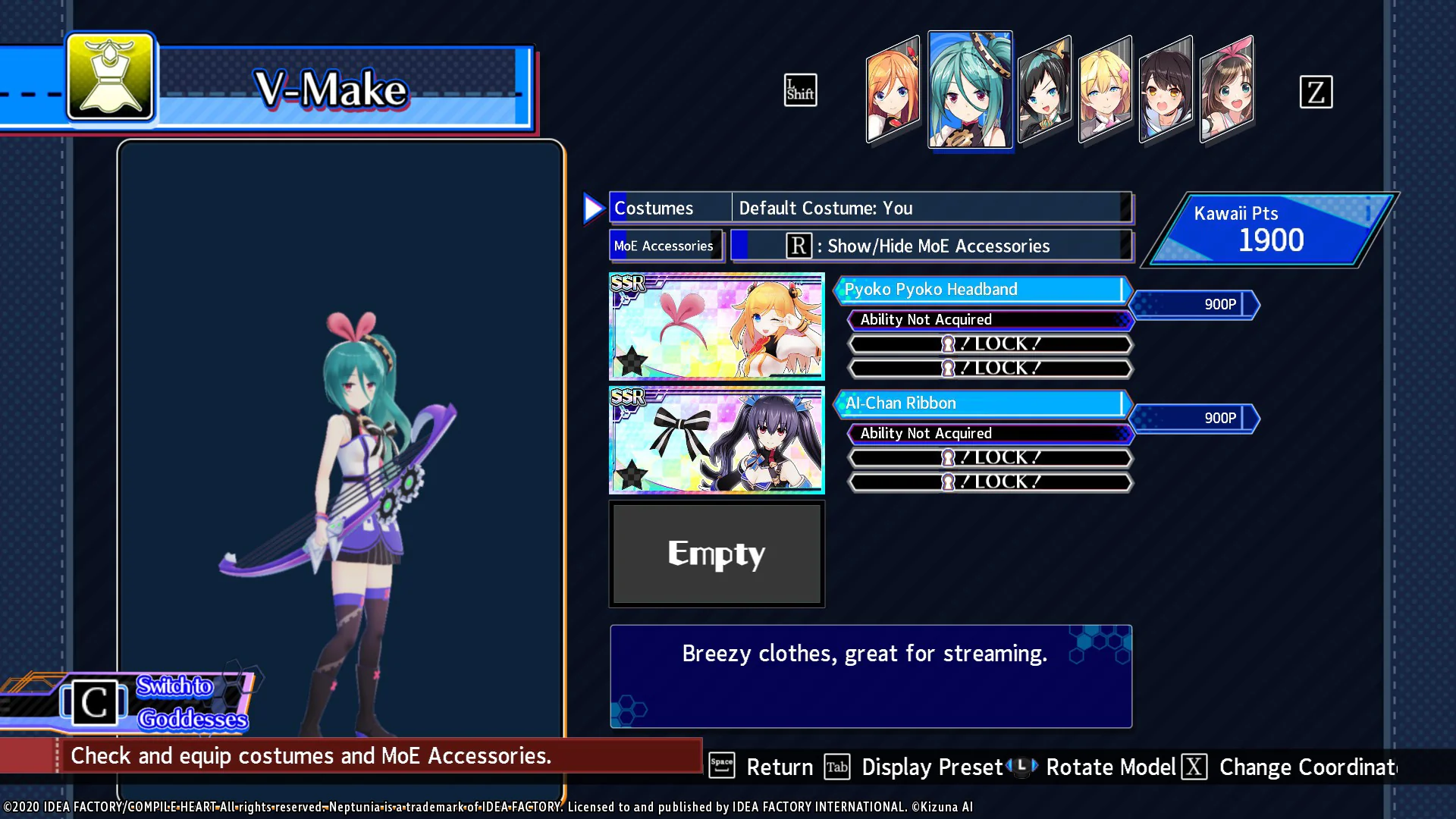 Neptunia Virtual Stars - Kizuna Ai Vtuber Accessories DLC - Image 2